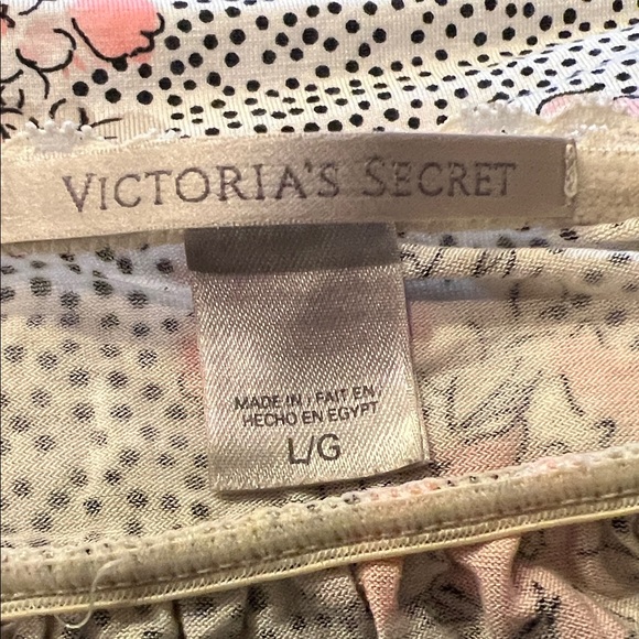 Victoria's Secret White and Pink Floral Lace Nightie Adjustable Straps Size L - Picture 8 of 8